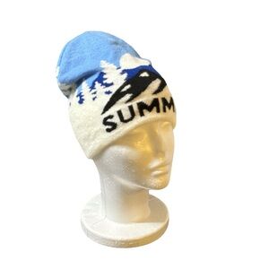 Ski Toboggan SUMMIT, White, Blues, Bkack, One Size Fits All, Lightweight